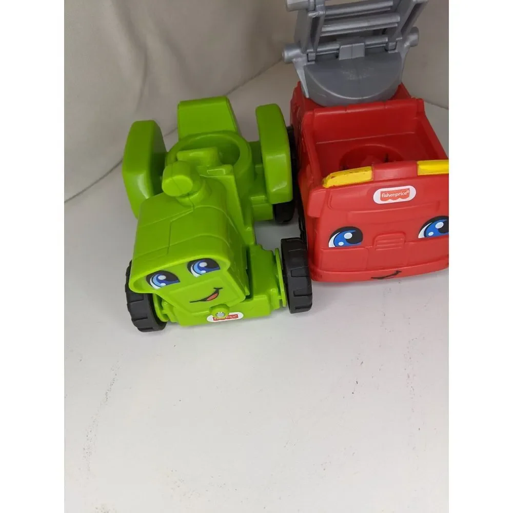 2‎ Fisher Price Little People Vehicles And People/ Firefighter And Farmer